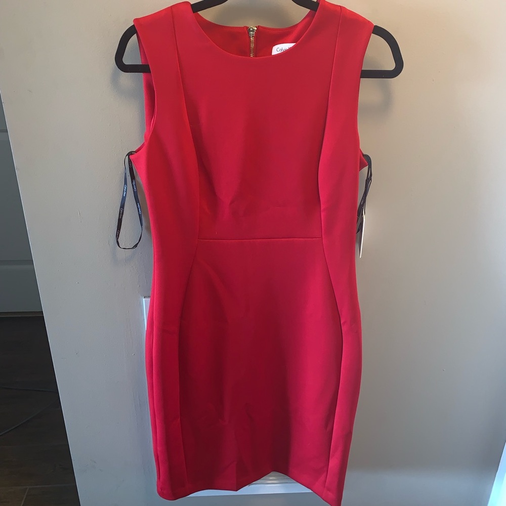 Red Calvin Klein Dress